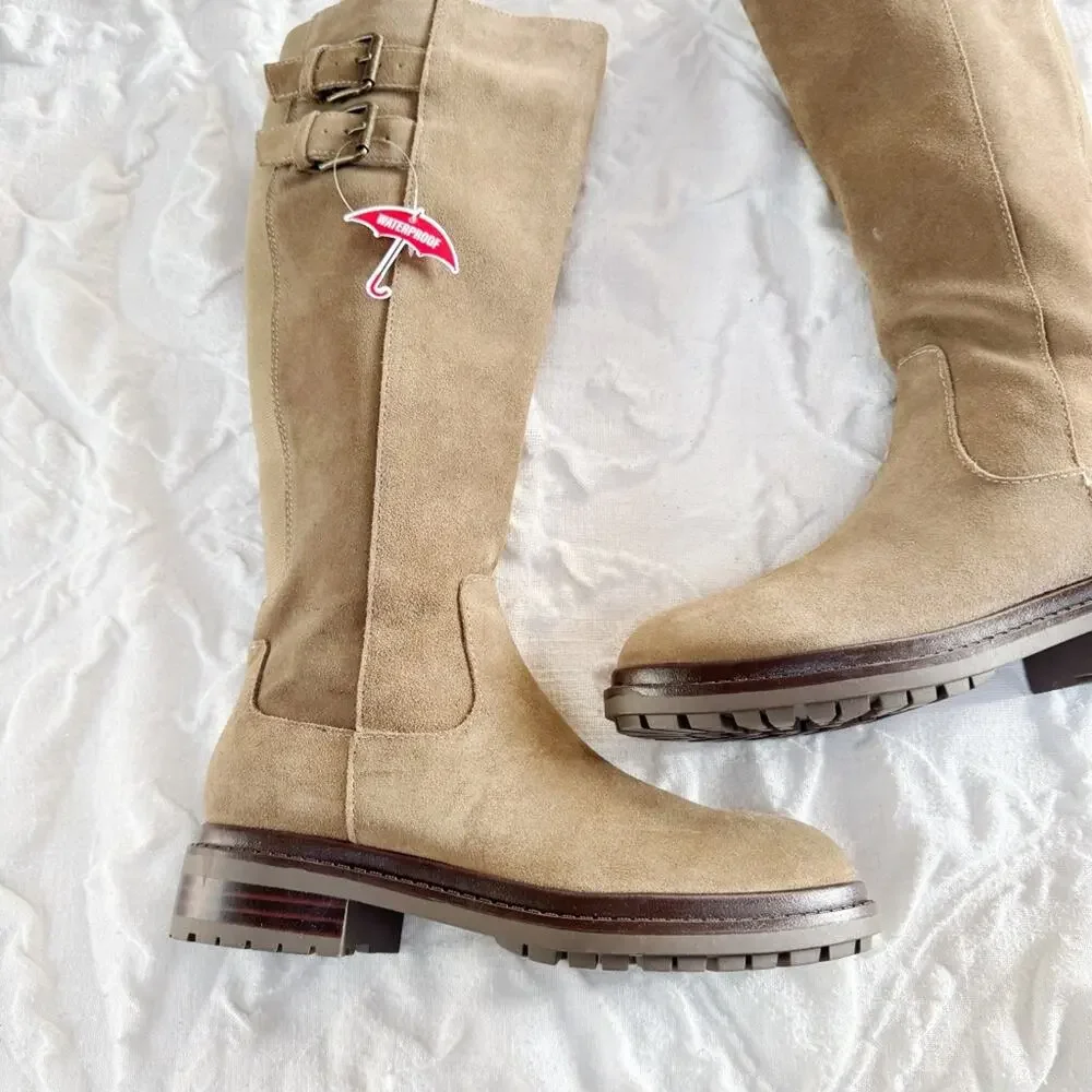 Blondo Reagan Waterproof Knee High Lug Boot Size 6.5 New